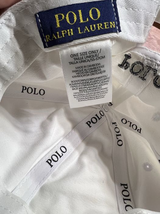 Sapca Polo alba noua