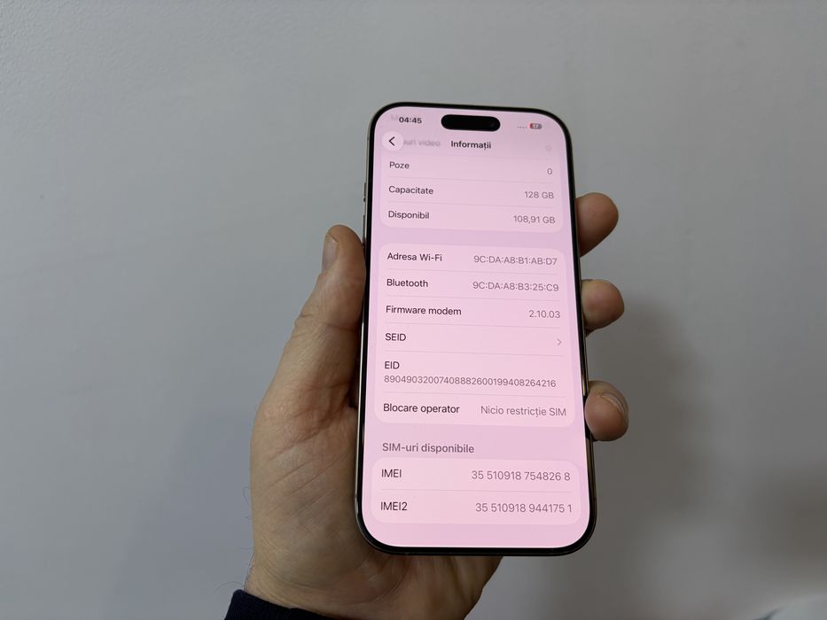 Iphone 16 Pro, 128 gb, Desert Titanium