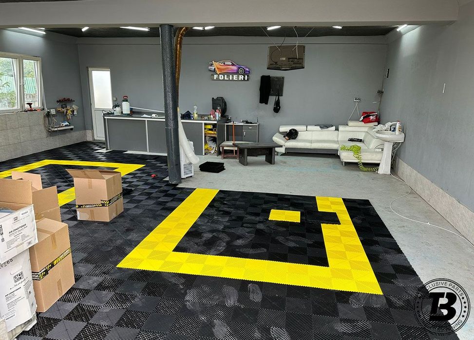 Pardoseala Modulara pentru Garaj si Ateliere Detailing - Galben