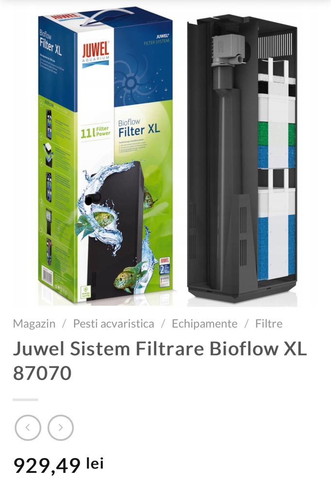 Filtru + incalzitor Juwel original (Juwel Rio 240)