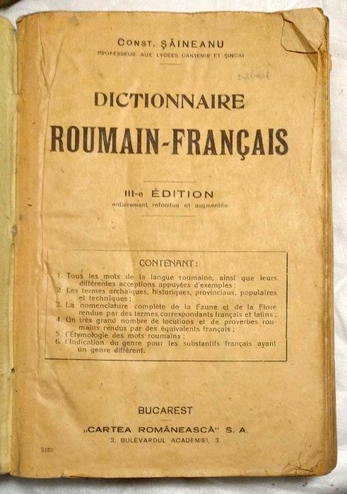 Vand dictionare si cursuri de limba franceza