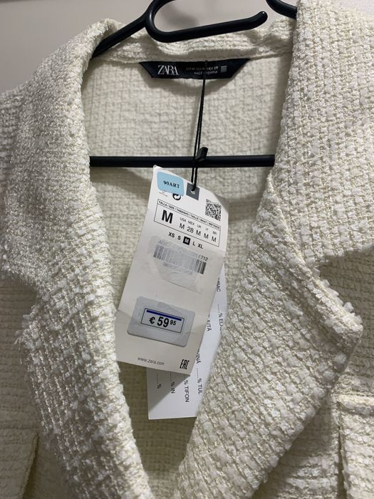 Jacheta alba    rochie zara L