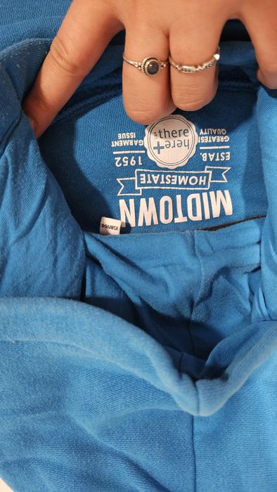 Hanorac cu glugă albastru 158-164