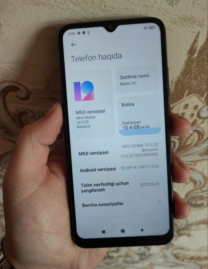 Redmi 9C zor ishlidi