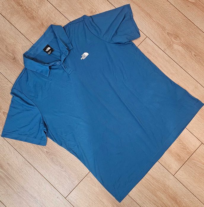 Tricou polo outdoor The North Face albastru , mărimea L
