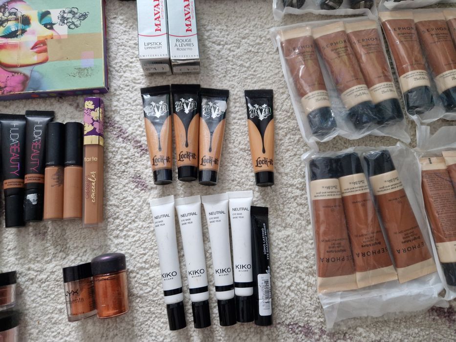 Lot Cosmetice Mac,Clarins,Huda,Kvd