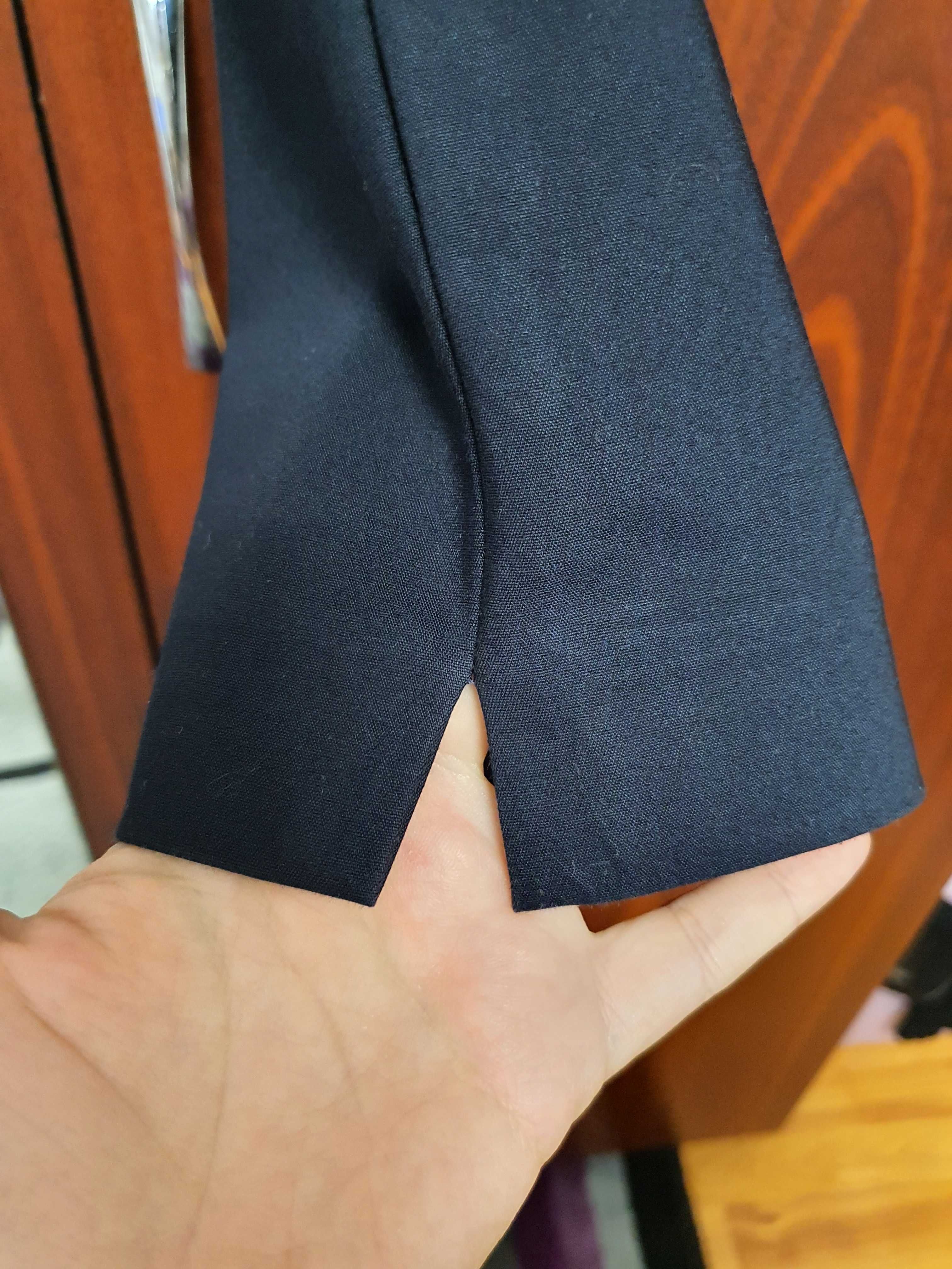 Pantaloni eleganti Bershka 40, bleumarin, ca noi