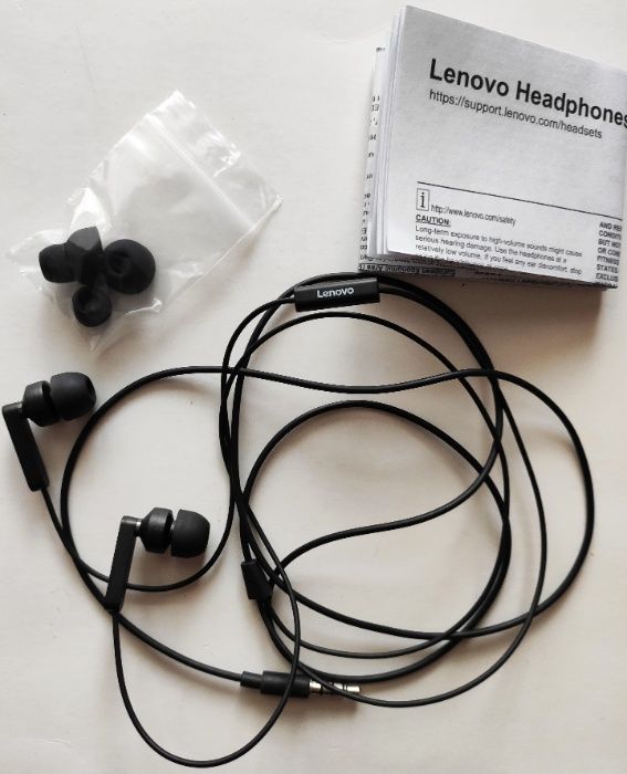 Слушалки Lenovo In-Ear Headphones с микрофон