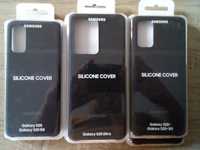 Vând husa spate originala Silicone Cover Samsung S20 negru nou sigilat