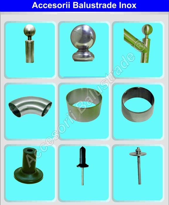 Balustrade inox, piese si accesorii