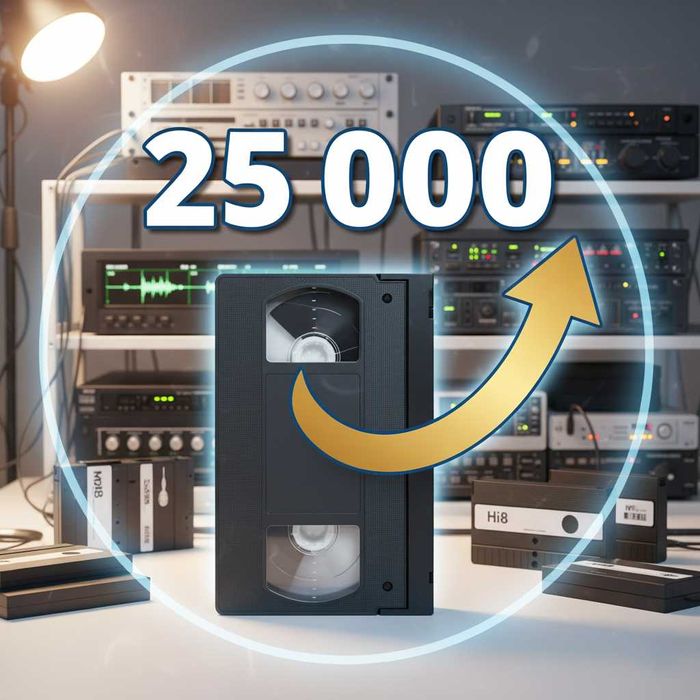 Оцифровка видеокассет,перенесём видео с кассет на флешку или хард