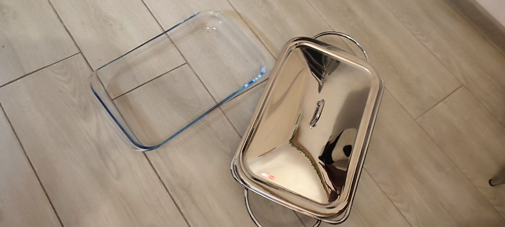 Vas termorezistent, cu incalzitor pentru mancare, 3 l, Sabinex