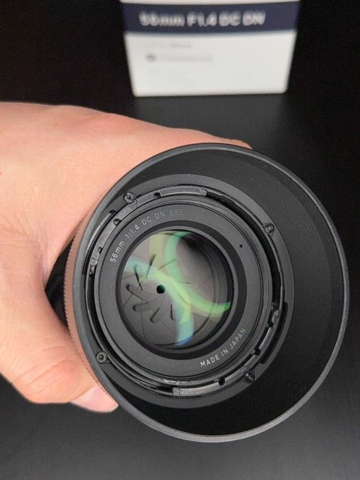 Sigma 56mm F1.4 DC DN (E-Mount) - Топ Състояние, Идеален за Портрети!