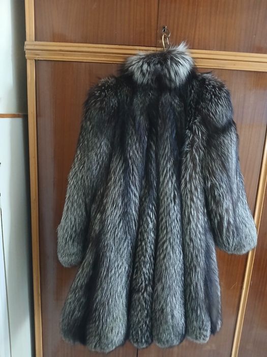 Blana naturala vulpe argintie