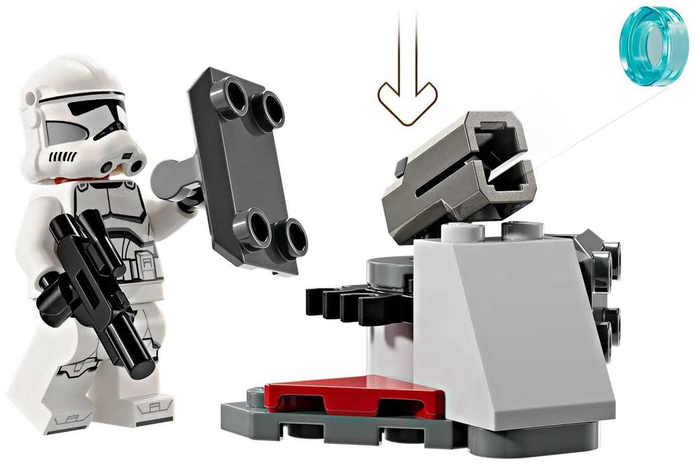 НОВО LEGO Star Wars 75372 - Клонинг щурмовак и боен дроид – боен пакет