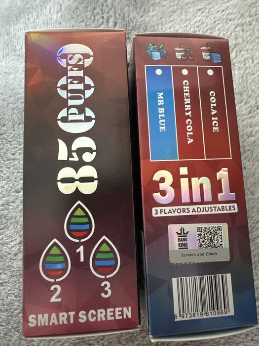 Vape 85 mii puff 3 arome in 1
