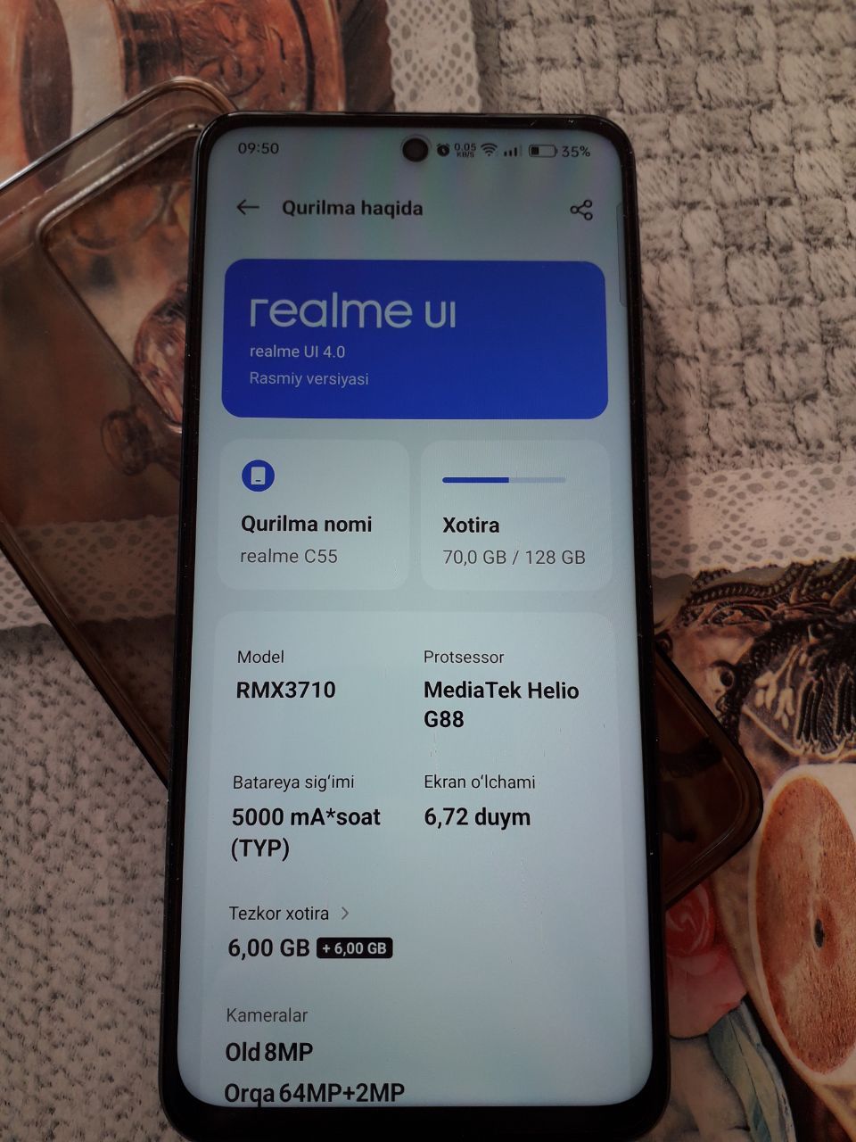 Realme C55 sotiladi