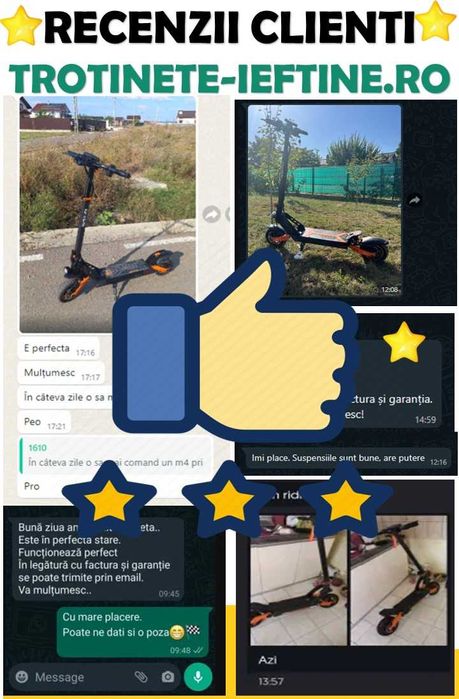 Trotineta KuKirin G4 Motor 2000W, 70km/h, HIDRAULICA Model de TOP! NOU