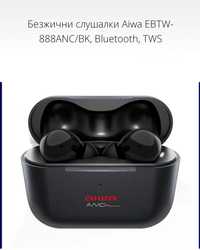 Bluetooth слушалки AIWA EBTW/888ANC/ BK (инфо: в описанието)