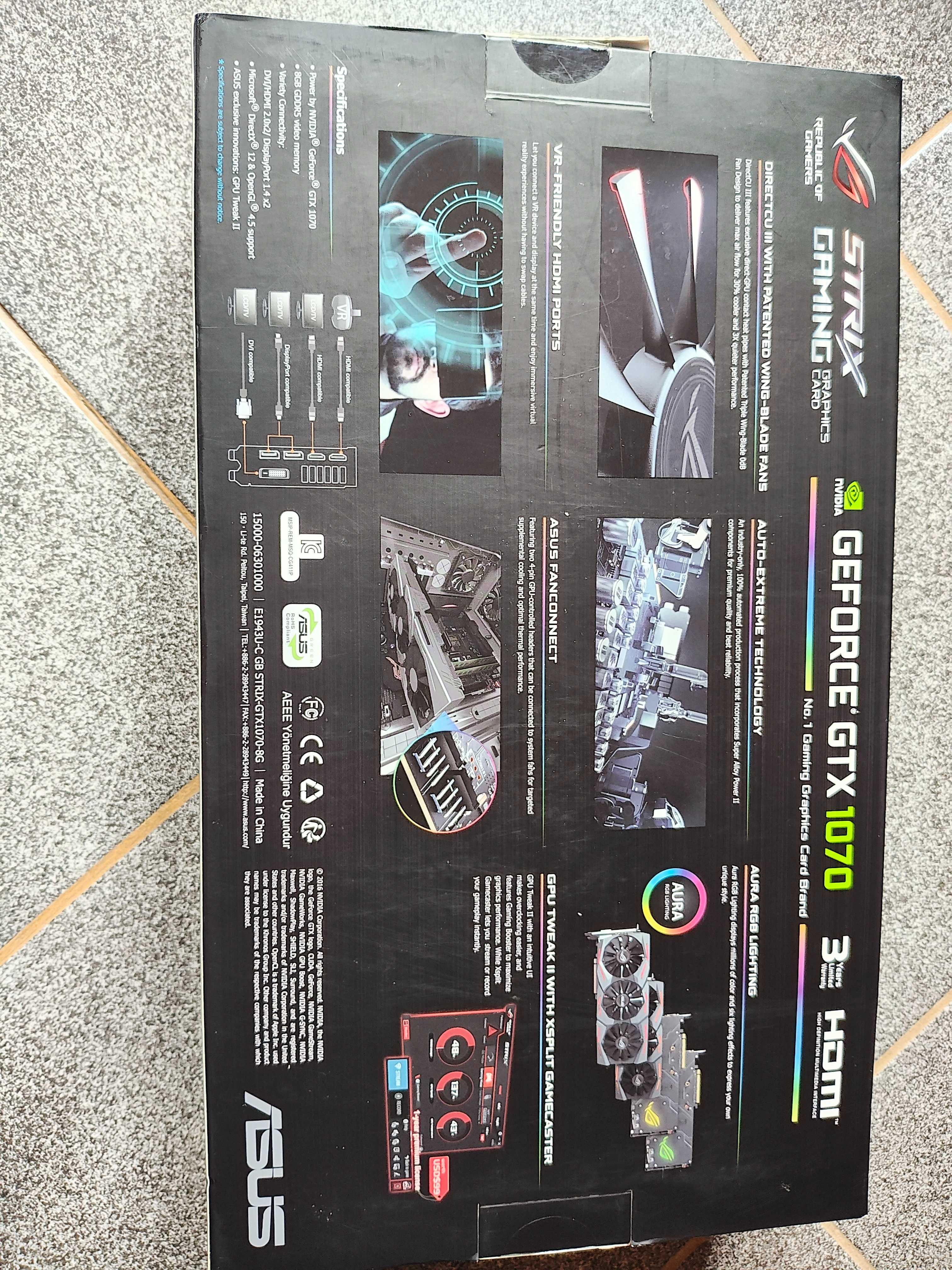 Видеокарта Аsus GeForce GTX 1070
