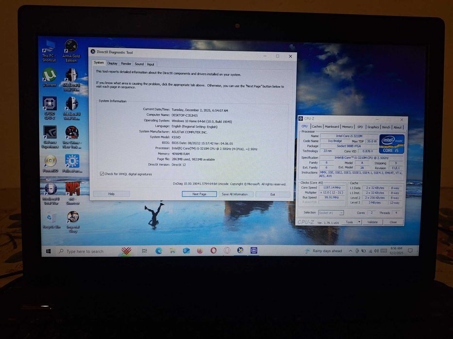 Laptop ASUS i5-3210M Quad core