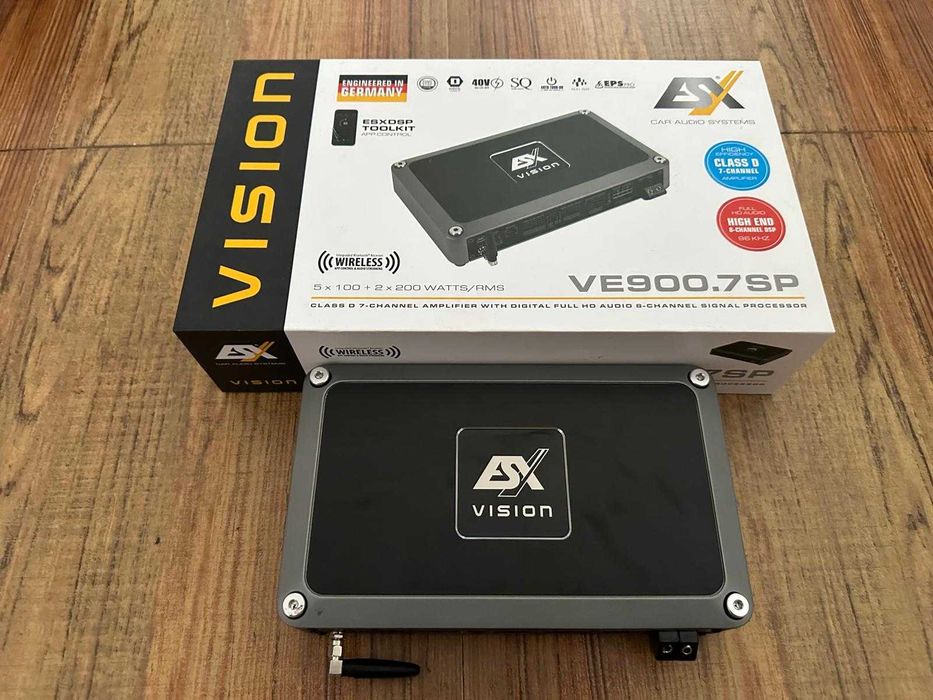 Amplificator auto cu DSP integrat ESX VE900.7SP 900W cu procesor sunet
