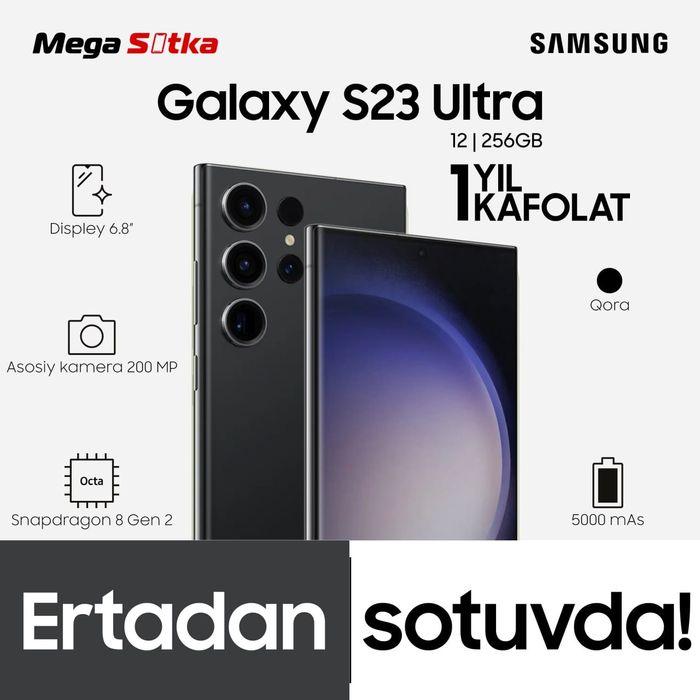 S23 ultra xolati juda tiniq kor.dok.xammasi bor