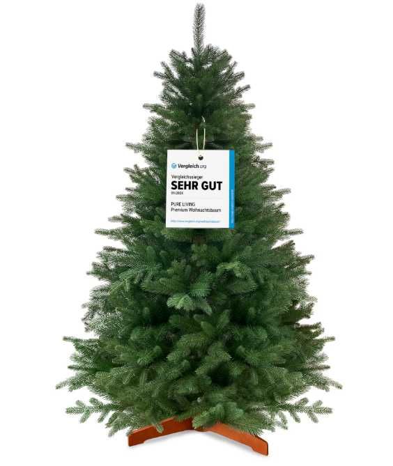 Brad artificial Pure Living 220 cm, Aspect Realist, Suport Lemn