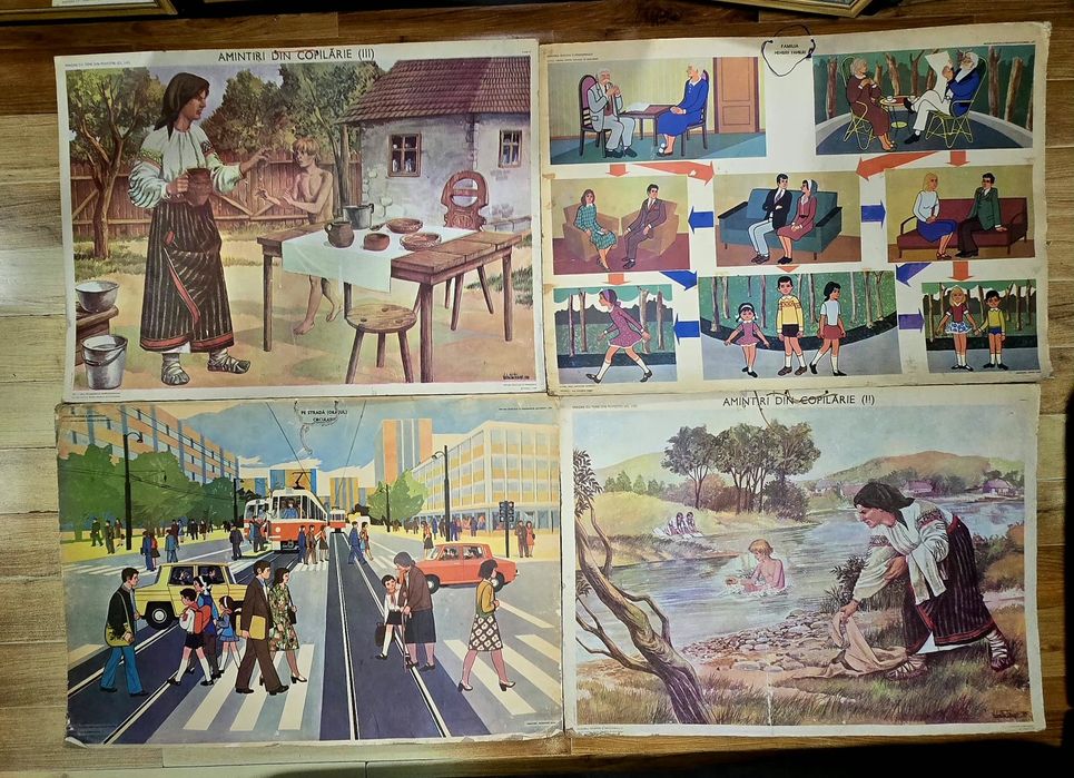 Planse didactice școlare cartonate