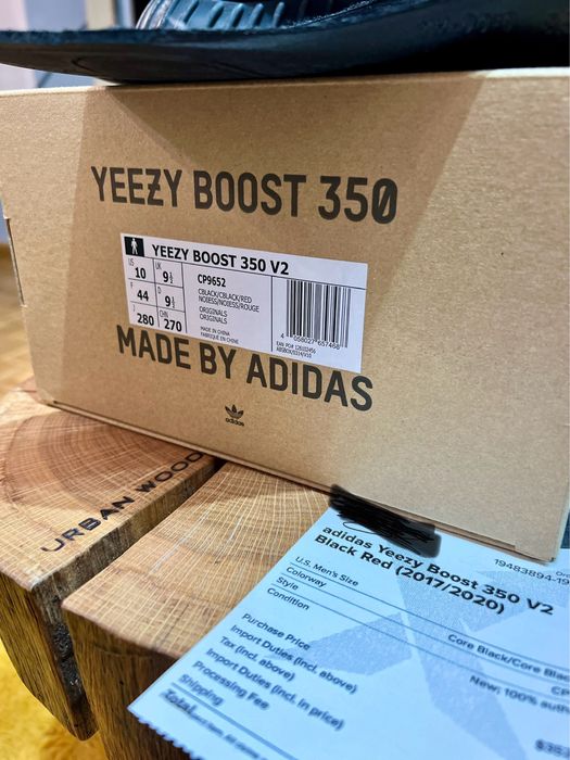 Yeezy 350 Black Red BRED