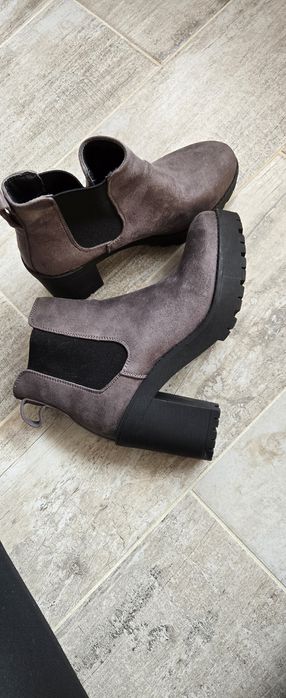 Боти на ток велур