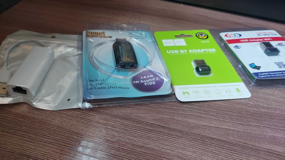 USB wi-fi. usb  Lan. usb Звук внешяя плата и Bluetooth USB адаптер