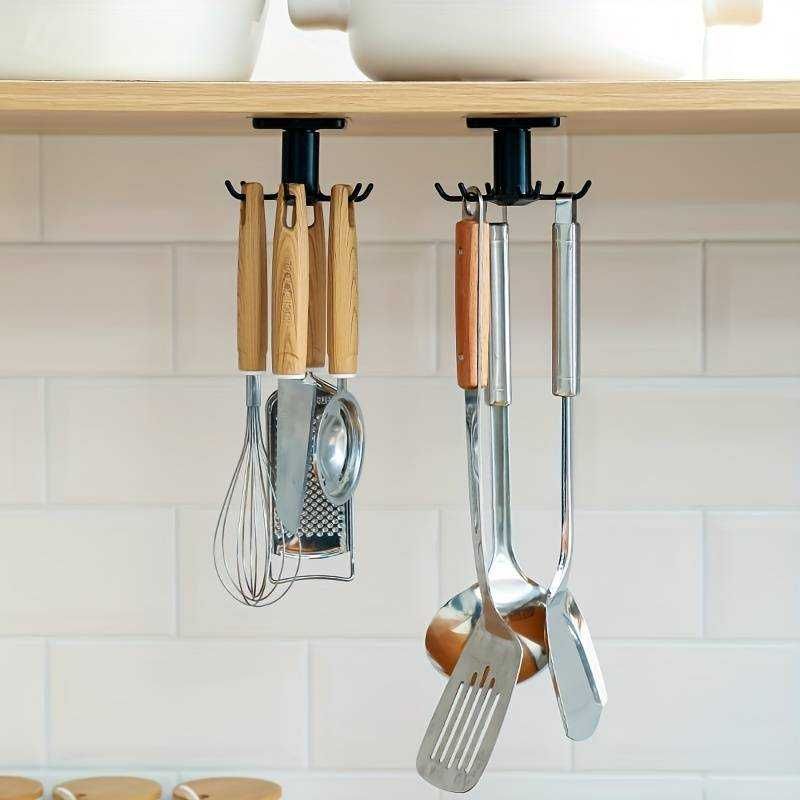 Удобна въртявща закачалка за кухня и бане