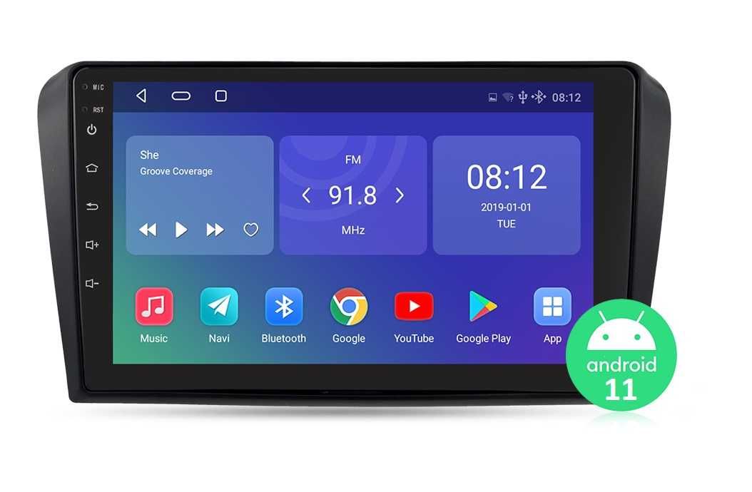 Мултимедия 9" Навигация Android 13 за Mazda 3 III BK CARPLAY RDS DSP