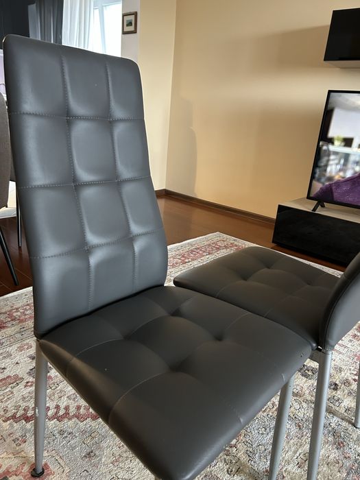 Scaune 4 bucati piele artificiala