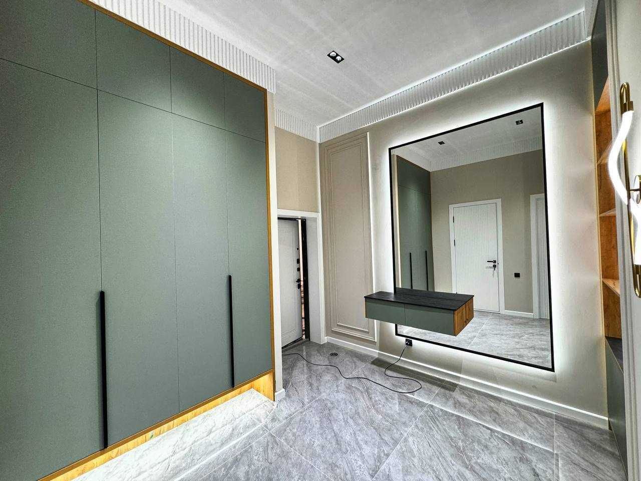 Паркентский ЖК Oq Saroy 2-комн 7/7 75 м² евроремонт часть обстановки