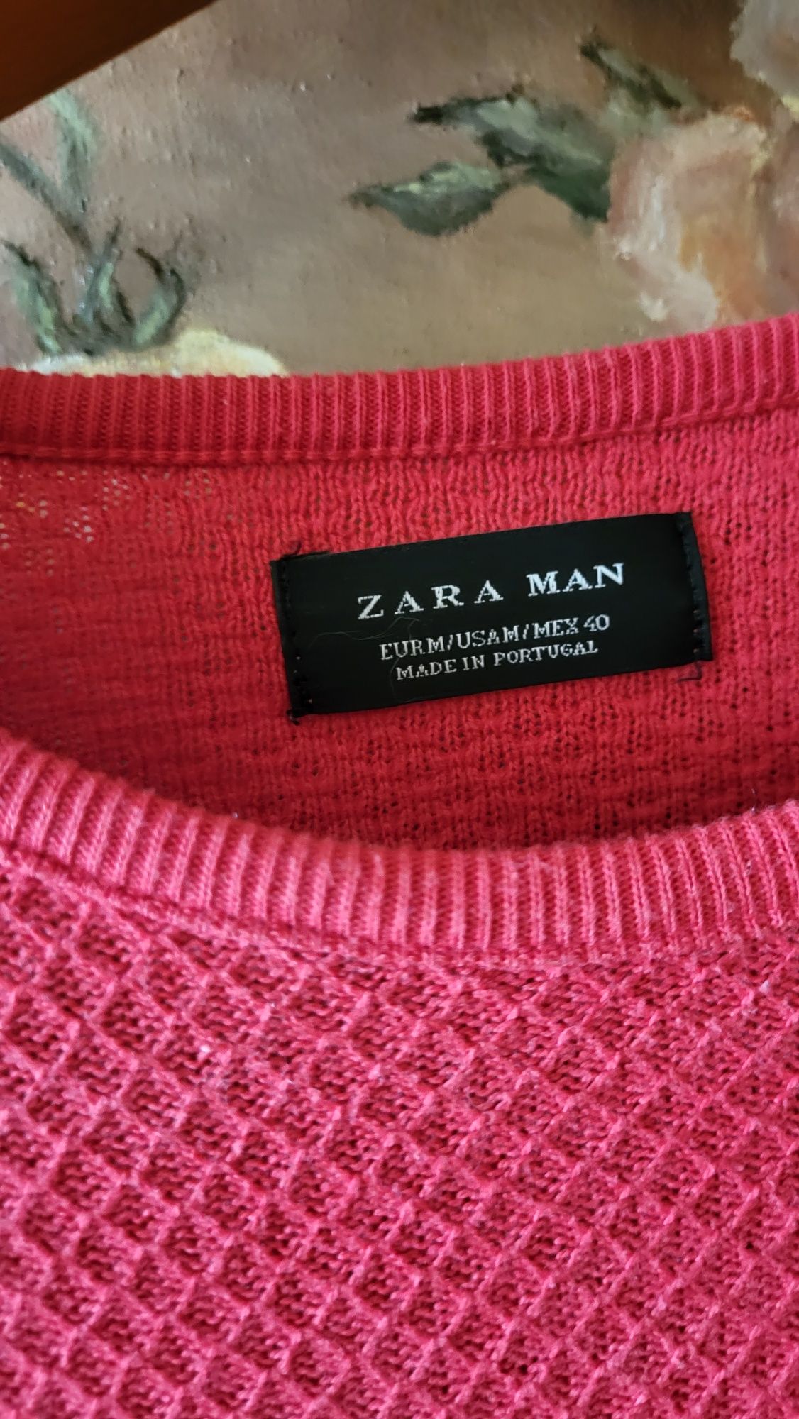 Pulover roșu Zara Man M