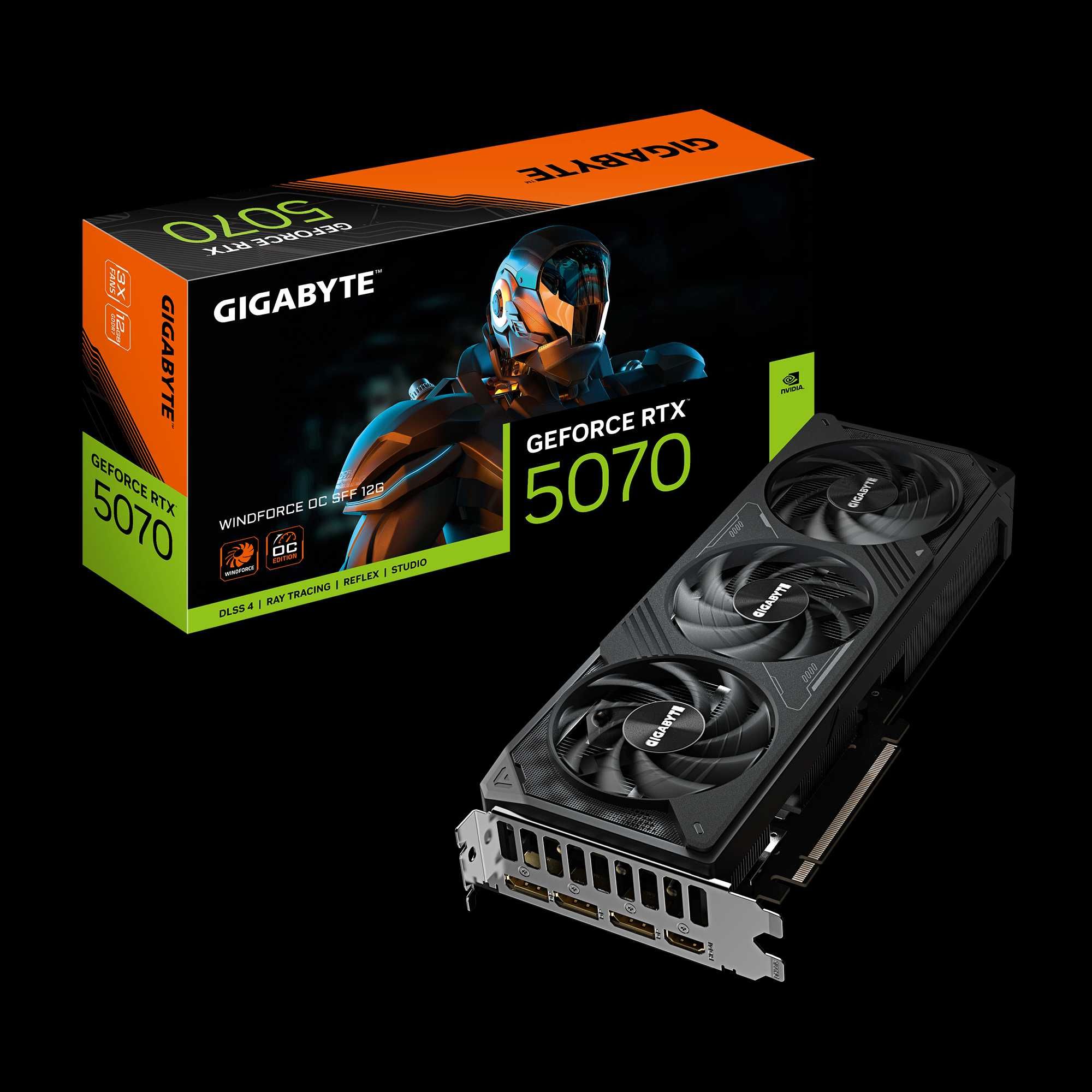 Новые видеокарты Gigabyte RTX 5070 Winforce 12GB GDDR7