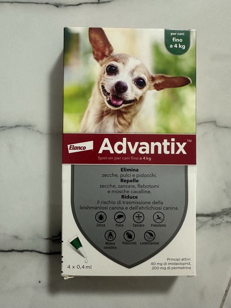 Advantix, AdTab pentru câini împotriva căpușe, purici, țânțari