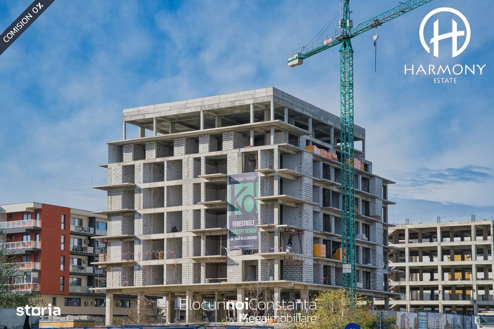 #Dezvoltator: Apartament 3 camere · 2 băi - Harmony Estate, Tomis Plus