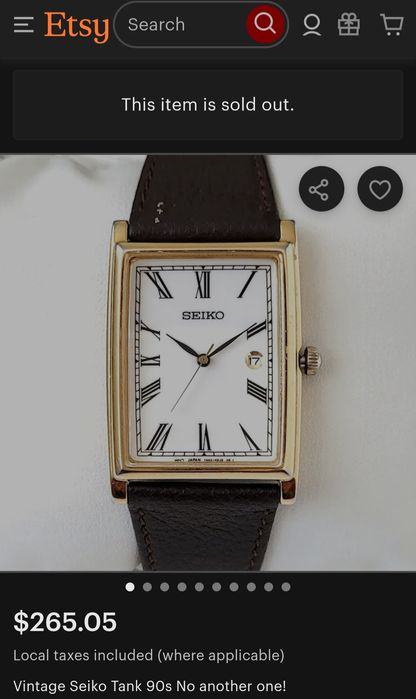 Seiko ръчен часовник от 90 - те години.