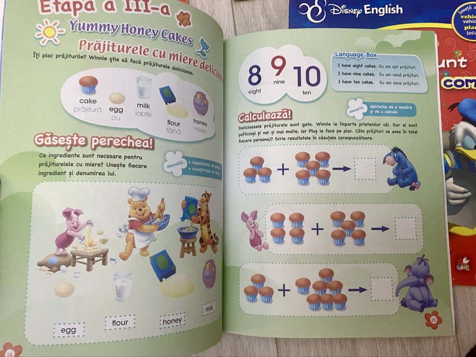 Set 5 carti Disney English -noi