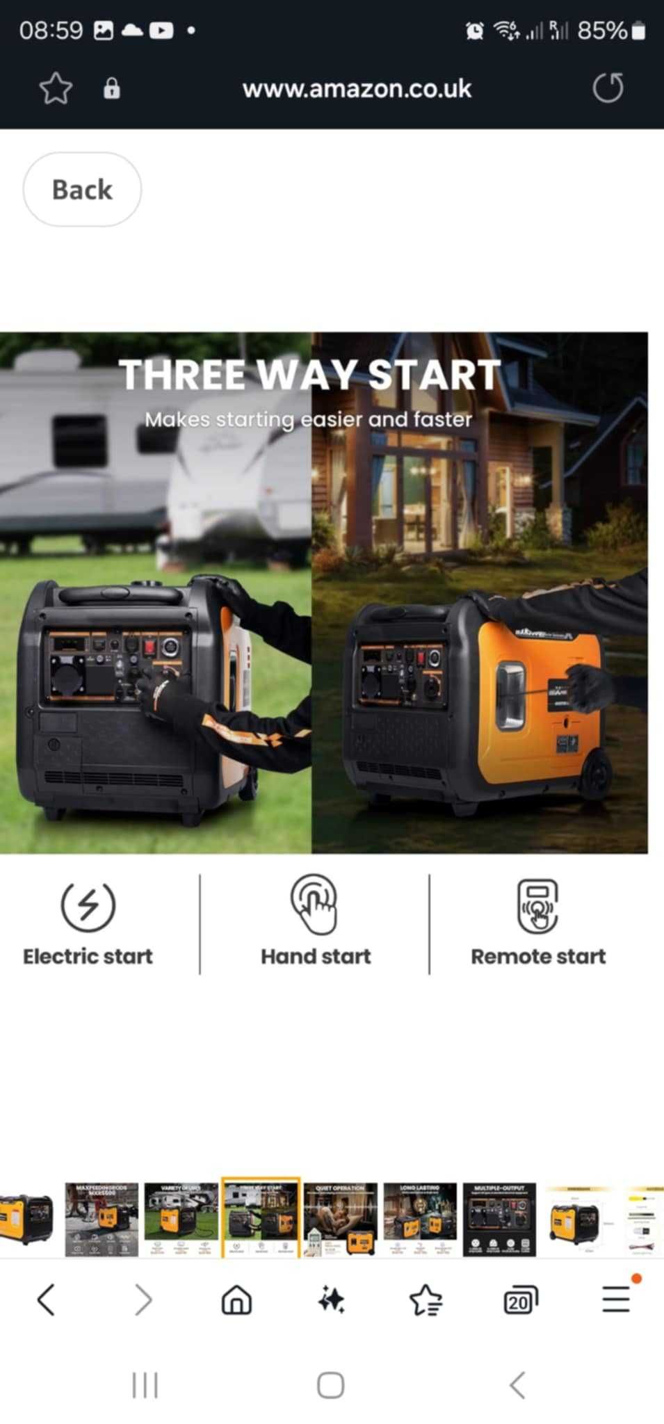 Генератор maXpeedingrods 5500W Бензинов , Инверторен