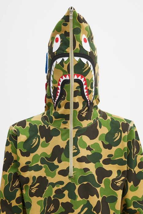 A Bathing Ape hanorac de bumbac ABC camo shark