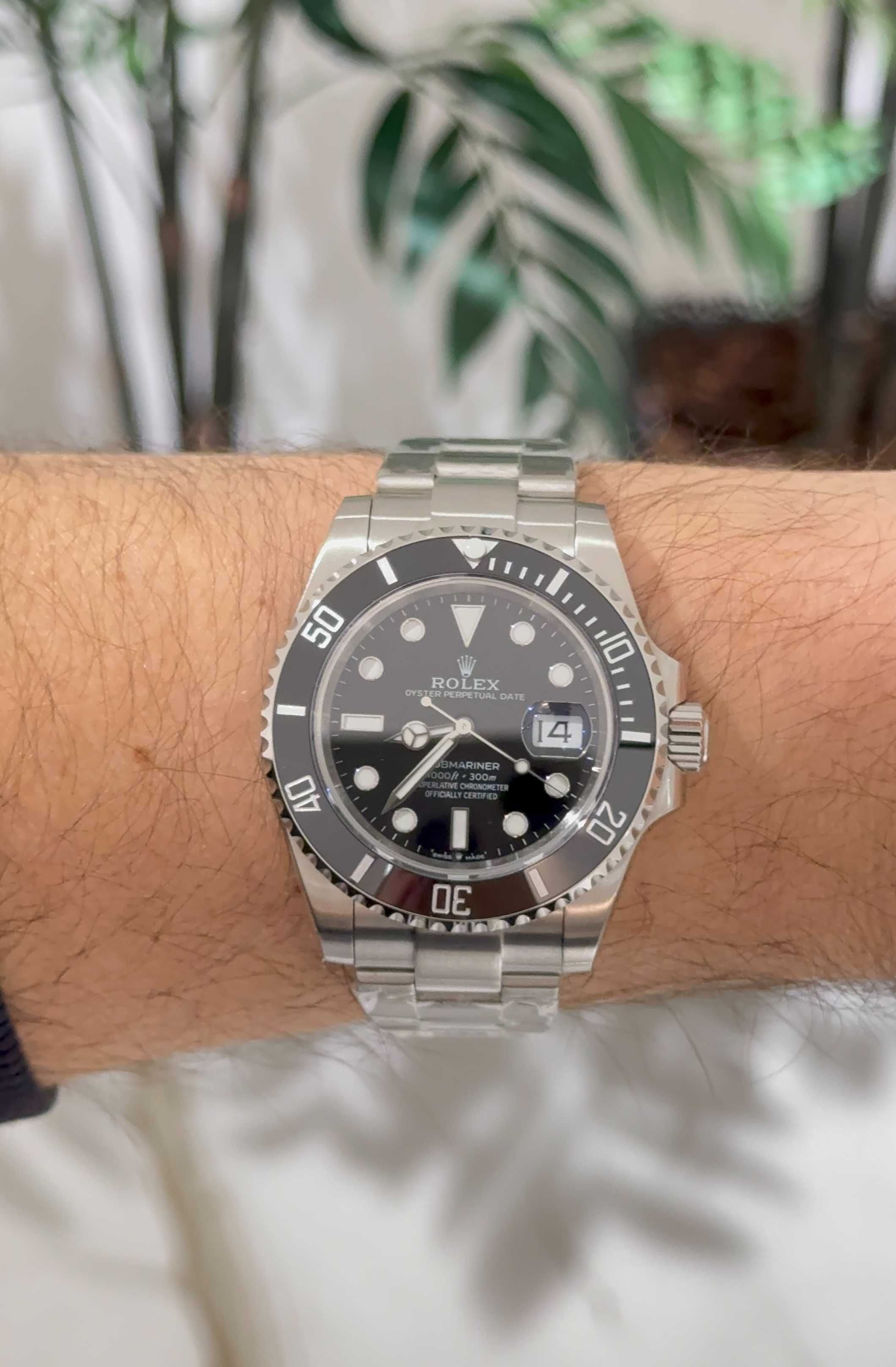 rolex submariner silver DATE 41mm