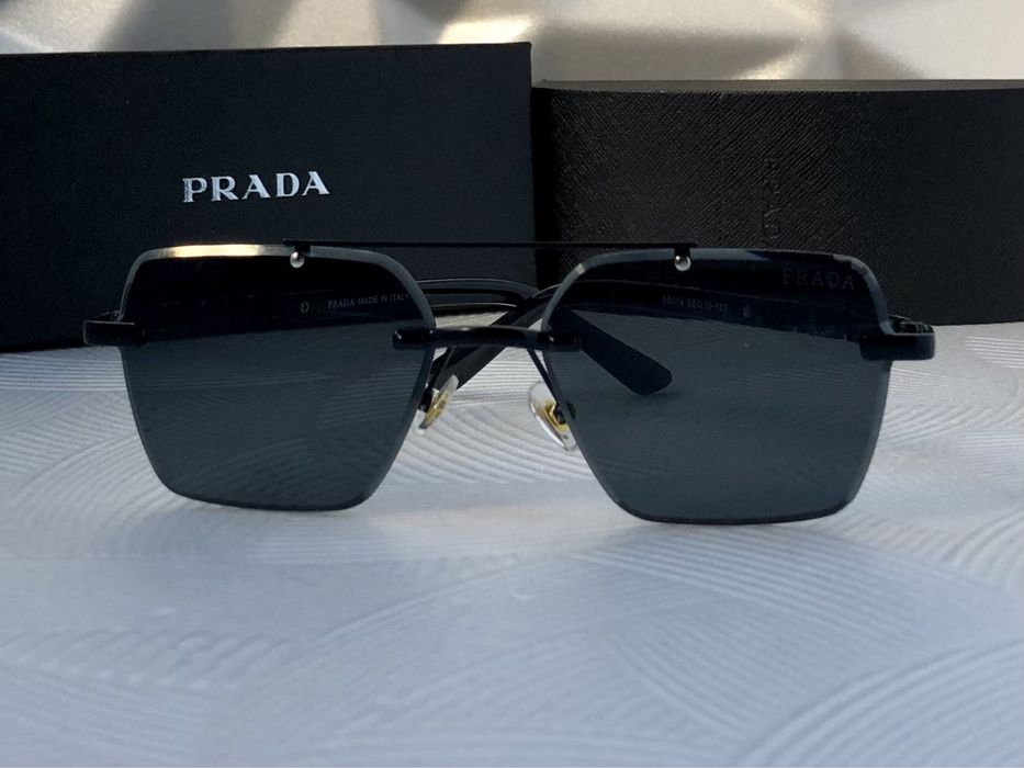 Дамски  Мъжки слънчеви очила с правоъгълни 2 цвята черни