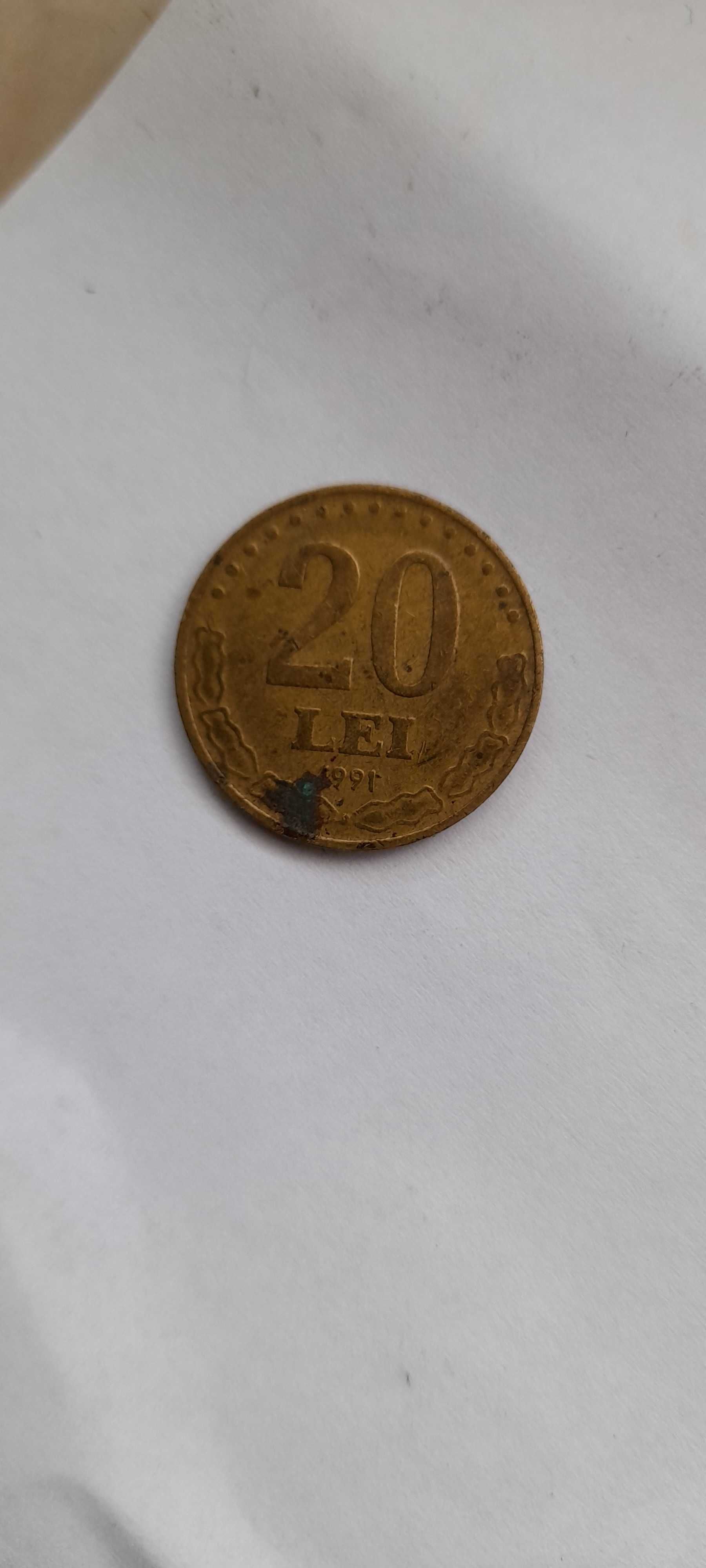 Vand moneda  20 lei 1991