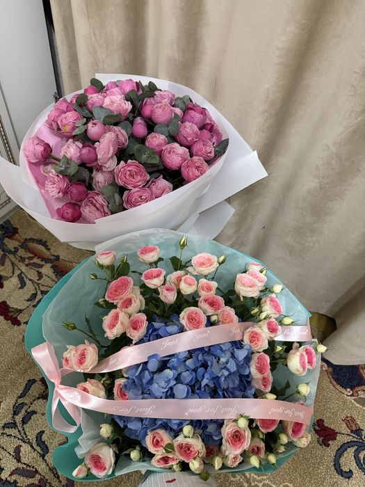 Цветы свежие сегодня получила