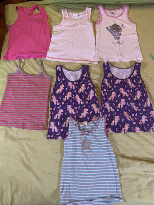 Детски рокли 4-5; 5-6,панталони, чорапогащи, потници, клинове, блузи