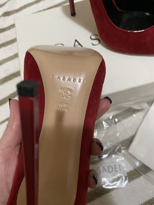 pantofi casadei piele intoarsa